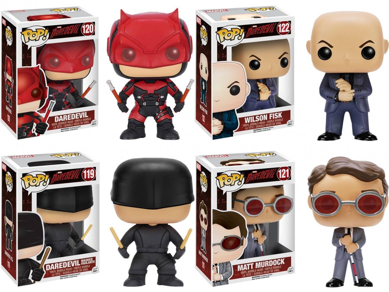 Illustration for article titled The First Daredevil TV Series Merchandise Is a Line of Cutesy Pop Vinyls